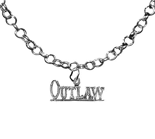 Outlaw, Western jewelry, Adjustable 14-21 Inch Rolo Necklace, Nickel, Lead, And Cadmium Free-Hypoallergenic