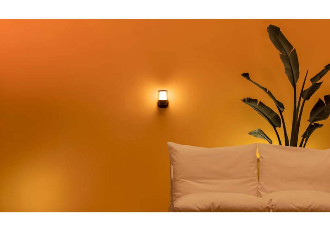 WiZ Lampada da Parete Smart Elpas WiFi, per Esterni, Luce Bianca o Colorata, Dimmerabile, 8.5W, Tecnologia SpaceSense, Controllo Vocale (Alexa, Apple HomeKit, Google Home)