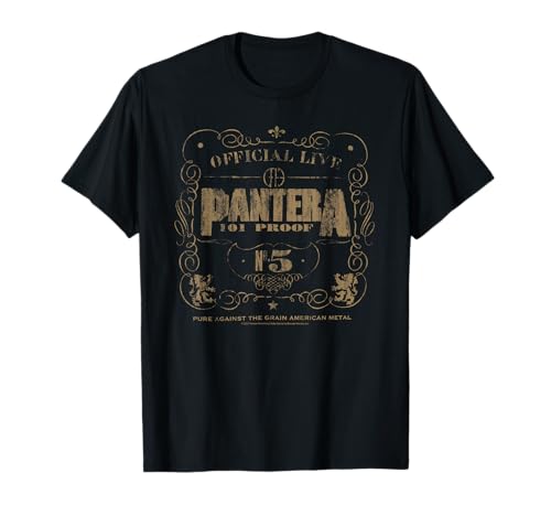 Image of Pantera 101 Proof Skull Rock Music Band T-Shirt
