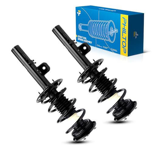 Image of PHILTOP Front Struts Assembly Shock Absorber Direct Replacement for Flex 2010 2011, Quick Suspension 272534 272535, Struts with Coil Spring Assemblies SAA162 Set of 2