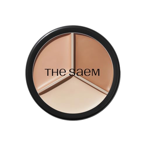 ザ セム(The Saem) 日本公式 カバーパーフェクション トリプル ポットコンシーラー 02 コントゥアベージュ 1166 - ザ セム(The Saem) - 商品画像