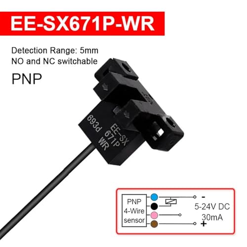 Capteur EE-SX673 type U résistant aux vibrations pour fin de course