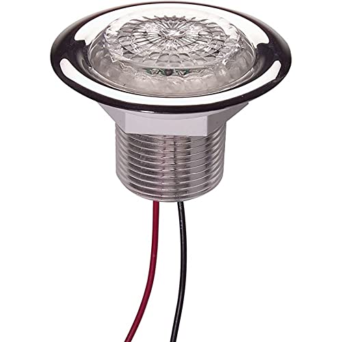 Innovative Lighting LED Recess Mount Starr Light with Stainless Steel Trim Ring, White