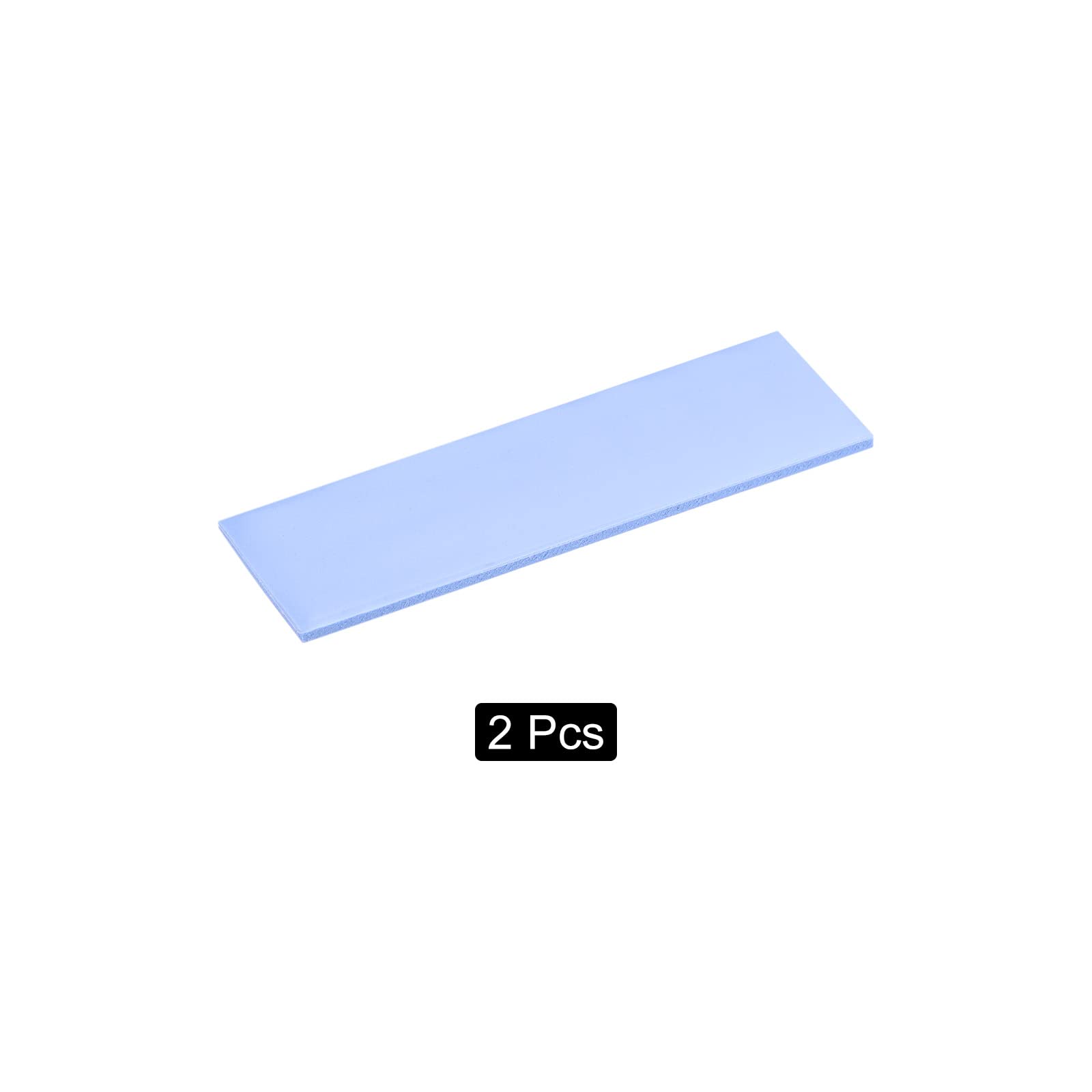 Sourcing Map Cuscinetti Termici Per SSD M.2 2280 | 70x22x1.5mm (2 Pezzi) | Blu, In Silicone Per Dissipatore Di Calore PC