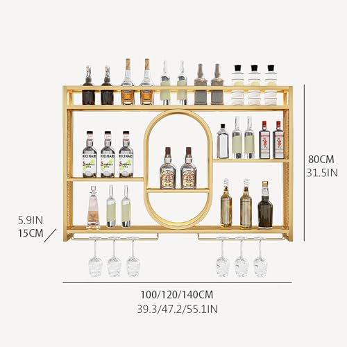 Étagère à verres à vin suspendue réglable pour optimiser l'espace cuisine - 6