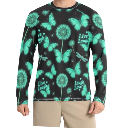 Camisas de natación para hombre sueltas Wudan para días de surf y deportes al aire libre