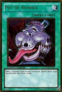 Amazon.co.jp: 遊戯王カード Pot of Avarice/貪欲な壺 GLD4-EN040GR 