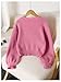 BEAUDRM Girl's 3D Floral Cardigan Sweater Cute Button Down Sweater Long Sleeve V Neck Knit Cardigan Pink 9Y