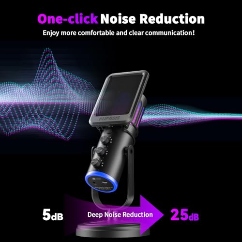 image for P PUPGSIS PUPGSIS Gaming Microphone for PC, Noise Cancellation Condens