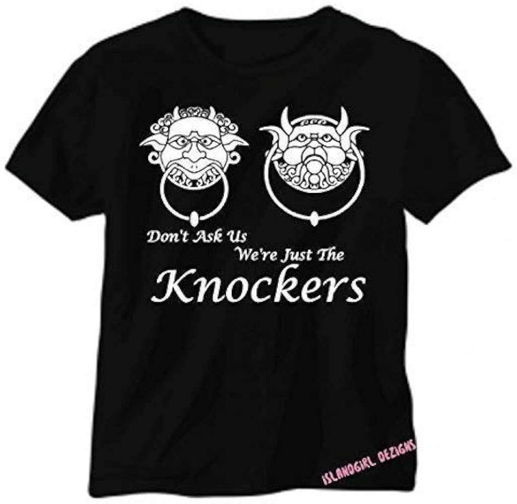 Amazon.com: We're JUST the KNOCKERS Labyrinth Tshirt, Goblin King