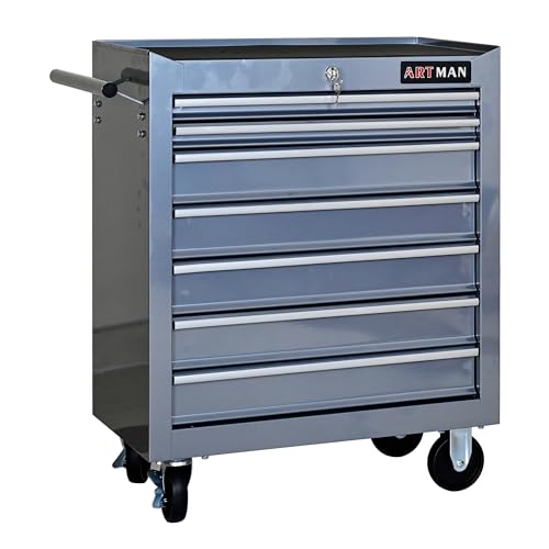 7-Drawer Rolling Metal Tool Chest with Lock