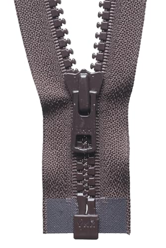 YKK Cerniera lampo aperta n. 570 marrone, lunghezza 61 cm