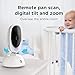Motorola Comfort75 Video Baby Monitor - Infant Wireless Camera with Remote Pan, Digital Zoom, Temperature Sensor - 5 Inch LCD Color Screen Display with Two-Way Intercom, Night Vision - 1000ft Range