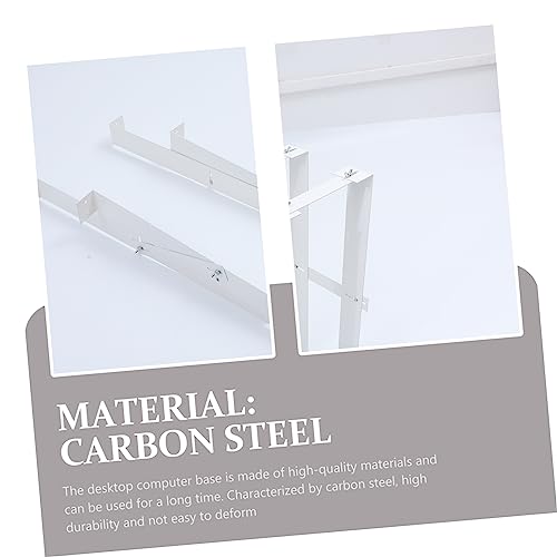 1 unidad de soporte ajustable para torre de computadora de acero al carbono, montaje colgante bajo el escritorio, marco estable para cables ordenados y fácil instalación, apto para gabinetes miniatura 2