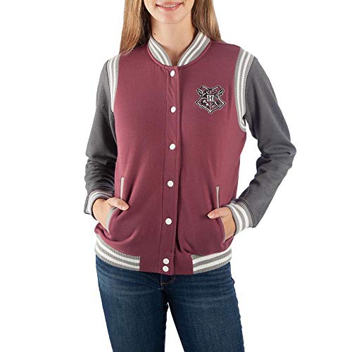Bioworld Harry Potter Hogwarts Juniors Varsity Jacket-X-Large Red