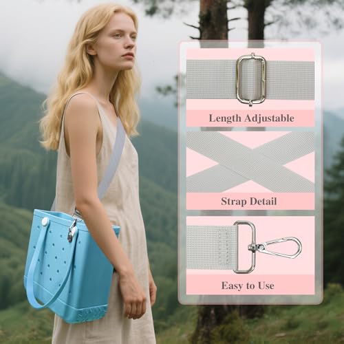 Image of Strap Wrap Adjustable Crossbody Strap with Neoprene Handle Protector - Compatible with All Bogg Totes