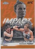 MMA Trading Card 2026 Topps Chrome UFC Impact Point Orange Refractor #IP-4 Manon Fiorot NM Near Mint 25/25