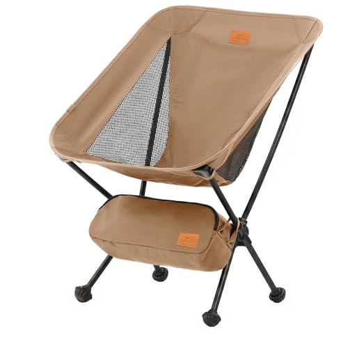 Image of Naturehike YL08 Ultralight Camping Chair, 2.38 LBS Portable Backpacking Chair with Anti-Sinking Feet, Lightweight Compact Folding Hiking Camp Chair