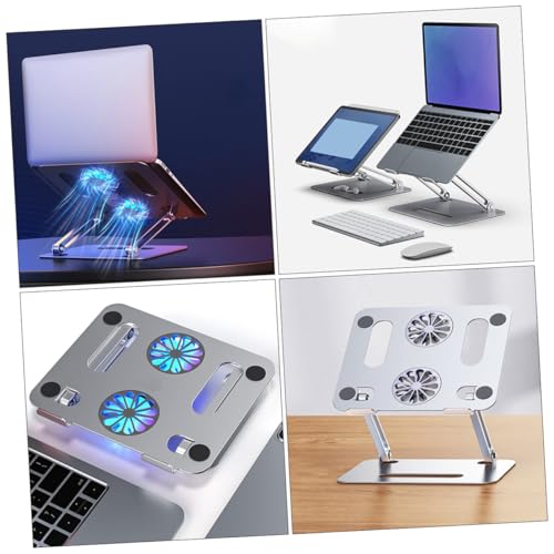 Base Ajustable para Laptop con Doble Ventilador y Aleación de Aluminio miniatura 5
