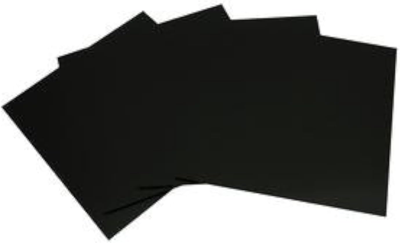 System 96 8inch Black Glass Squares - 4 Pack