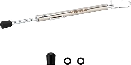 MEASUREMAN Dual-End Door Force Gauge, 0-35 Lbs/16kg Push Pull Tester, Stainless Steel Body with Hook, Door Closer & Lock Adjustment