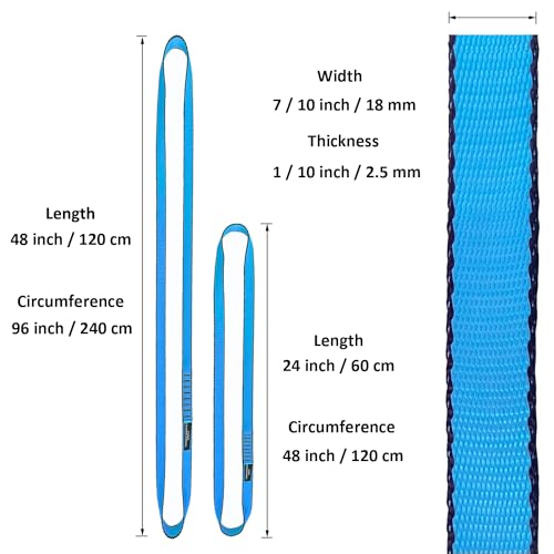 Capark 18Mm Nylon Climbing Slings Runners 23 Kn Strong Webbing Straps For Rock Climbing thumb #2