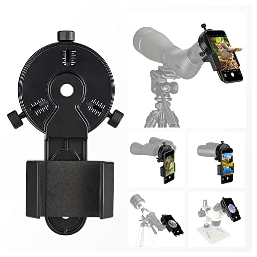 Celticbird Newest Smartphone Scope Adapter- Phone Mount Working with Spotting Scopes& Binoculars& Monocular& Telescope& Microscope