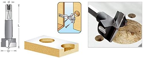 Amana Tool - (203302) 30mm Hinge Boring R/H 70mm LNG