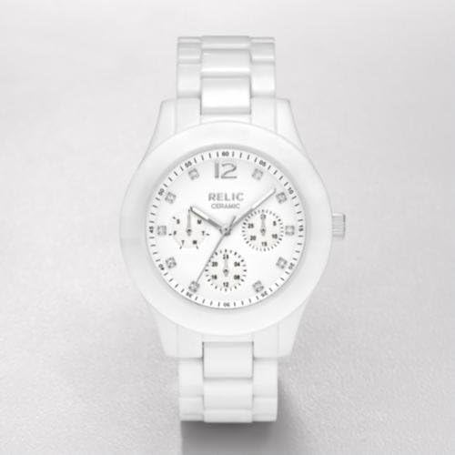 RELIC Gia White Ceramic Multifunction 