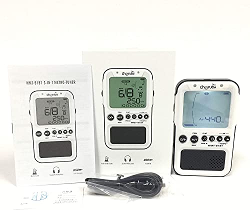 Cherub Wst-918T Digital Metronome Tuner And Generator, Usb Rechargeable 3 In 1 Metronome For Guitar, Bass, Violin, Ukulele, Piano, Chromatic. (White) #TOP6