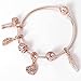KUNSIR 925 Sterling Silver Snake Chain Bracelet Rose Gold Basic Charm Bracelets for Women Teen