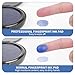 SAYEEC Fingerprint Ink Pad Blue Thumbprint Ink Pad for Office Notary Supplies Identification Security ID Fingerprint Cards, Law Enforcement Fingerprint Kit Thumb Print Ink Pad Stamp Pad (4 Pack)