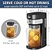 wirsh Iced Tea Maker with 3QT Pitcher, Iced Coffee Maker with Strength Control and Reusable Filter, Perfect For Iced Coffee, Latte, Tea, Lemonade, Flavored Water, Black