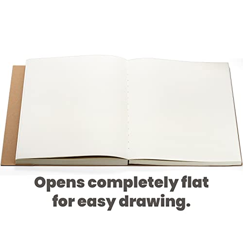 Elsjoy Set of 3 Kraft Sketchbook & Drawing Notebook - Image 3