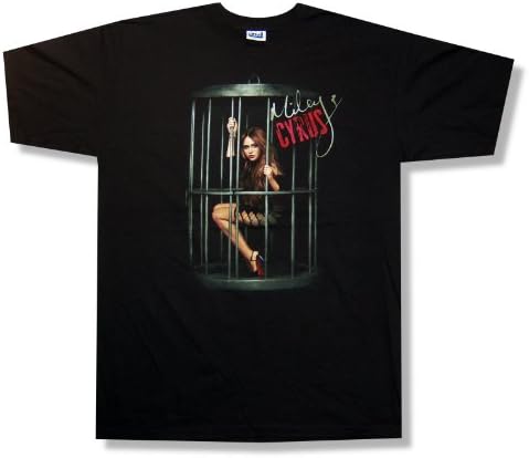 Miley Cyrus "Birdcage" Black T-Shirt New Adult (Small)