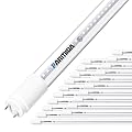 PARMIDA 20-Pack 4FT LED T8 Hybrid Type A+B Light Tube, 24W, Plug & Play or Ballast Bypass, Single-Ended OR Double-Ended Connection, 3000lm, Clear Cover, T8 T10 T12, UL - 5000K
