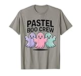 pastel boo crew carino halloween fantasma maglietta