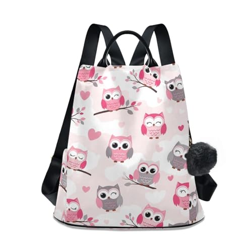 Sac à dos hiboux en cuir synthétique idéal pour vos balades et journées de cours