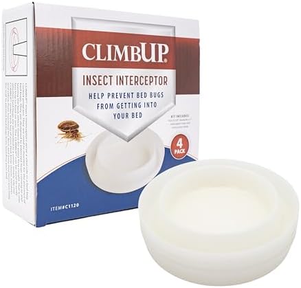 ClimbUp Original White – Effective Bed Bug Interceptor Trap – Dur...