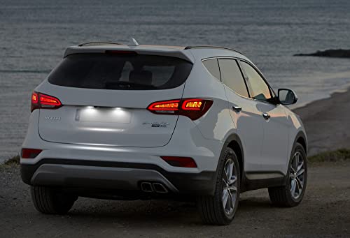 1-para do Hyundai Santa Fe DM Grand Santa Fe NC 2013-2018 Wysoka jasność Białe światło tablicy rejes