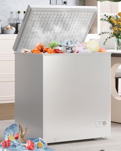 7.0 Cu.Ft White Chest Freezer with Removable Baskets