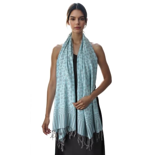 MUQU Women Pashmina Shawls and Wraps Scarf–Soft, Cozy, Lightweight and Versatile Wrap–Elegant Paisley Patterns–All Seasons4