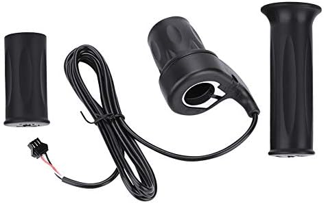 Miniatura 2 de Dilwe Empuñaduras del acelerador, acelerador derecho con control de velocidad con agarre normal izquierdo para manillar scooter de 0.886 in