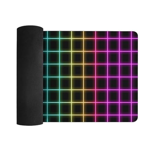 Image of Extended Gaming Mouse Pad, with Stitched Edges Large Mouse Pad Desk Protector, Rubber Base Mousepad Keyboard Mouses Mat for Work Game Office Home- 32 inch X 16 inch Inch
