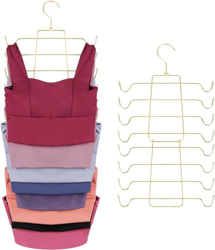 ZEDODIER 3 Pack Tank Top Hanger, Bra Organizer for Closet, Space Saving