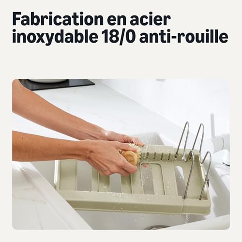 Amazon Basics Organiseur pour Ustensiles de Cuisine, avec 10 Séparateurs, Acier Inoxydable, Extensible de 31cm à 52,6cm – Image 5