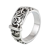 HOCHWERTIGE MATERIALIEN-Dieser Freundschaftsring für Männer ist aus hochwertigem, umweltfreundlichem 925er Sterlingsilber gefertigt, das den Test der Zeit bestehen kann. Der innere Ring ist poliert und hat eine glatte Textur. Die hervorragende Qualität spricht für sich. angenehm zu tragen.