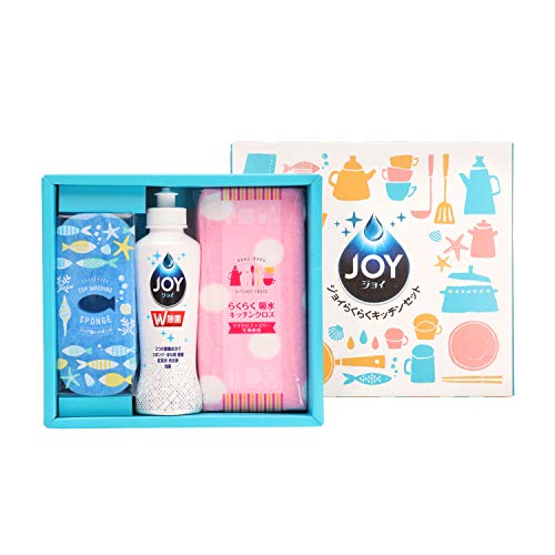 シャディ:ジョイ らくらくキッチンセット CBRK-8B 除菌ジョイコンパクト175┣ml┫ コップ洗いスポンジ