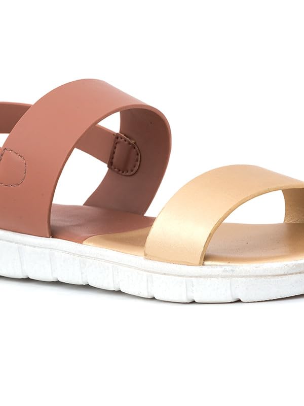 Image of Khadim's Cleo Pink Flat Sandal for Women (5610965)