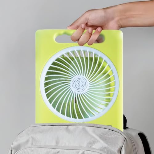 Ventilador solar para tiendas de campaña y playa con motor silencioso recargable 7
